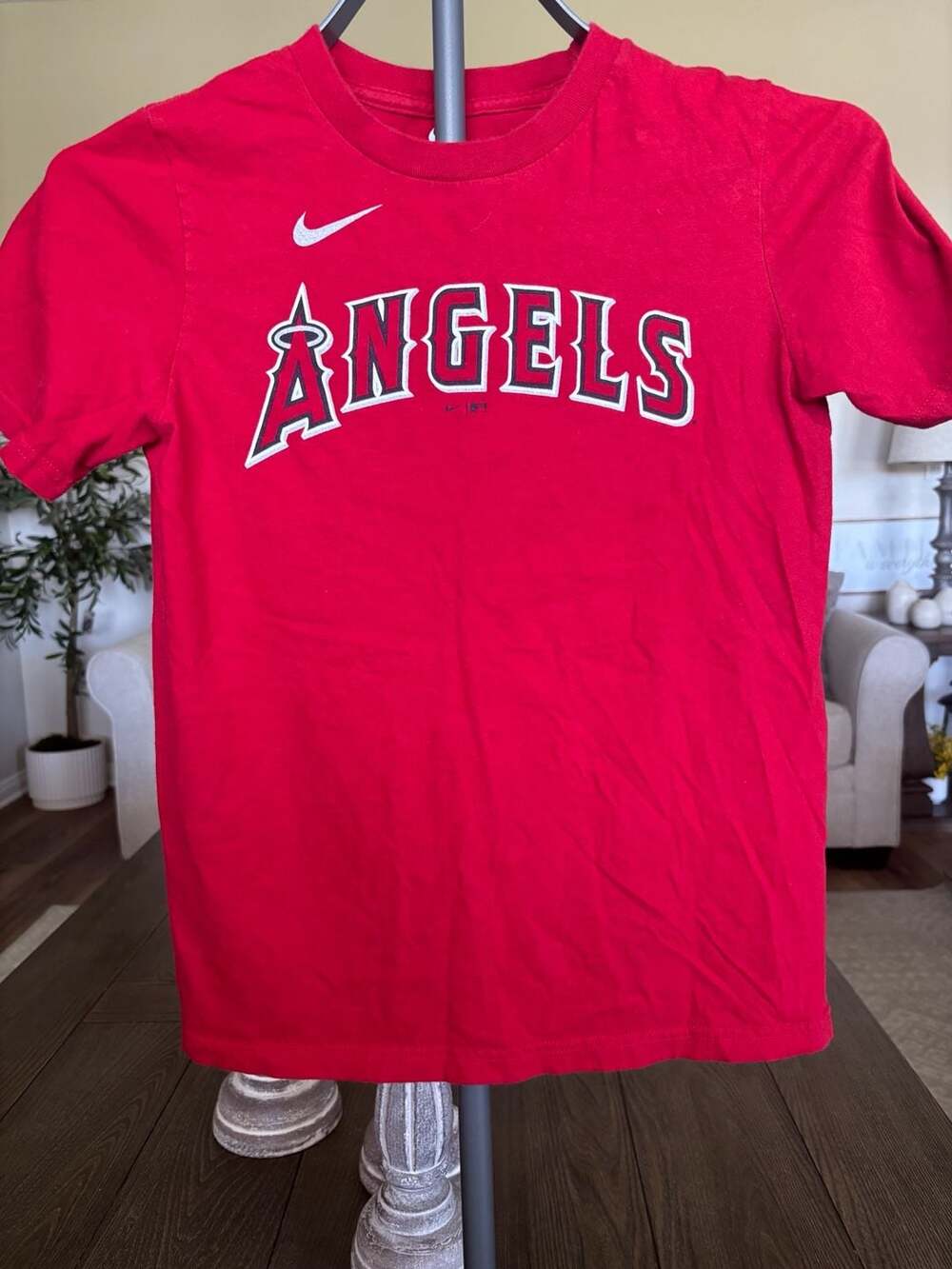 Nike Los Angeles Angels Shohei Ohtani #17 Name & Number Youth T-Shirt